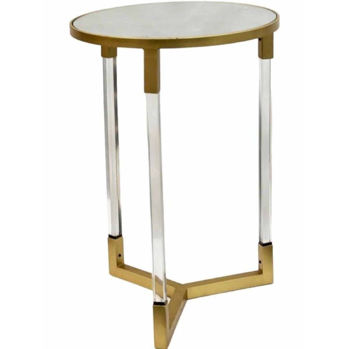 Mirage Side Table with Mirrored Top