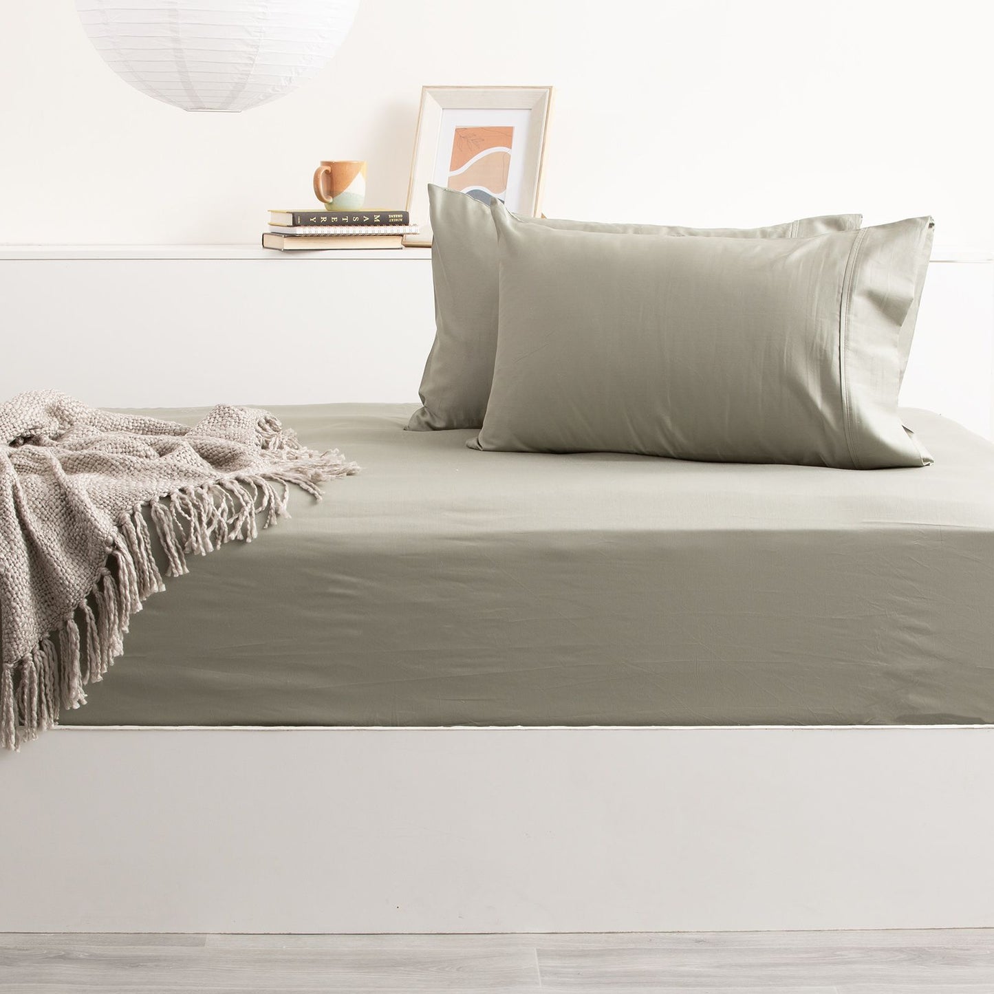 500TC Natural Bamboo Cotton Sheet Set - No Flat Sheet.