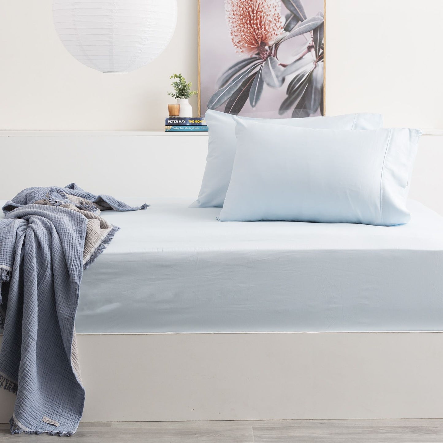 500TC Natural Bamboo Cotton Sheet Set - No Flat Sheet.