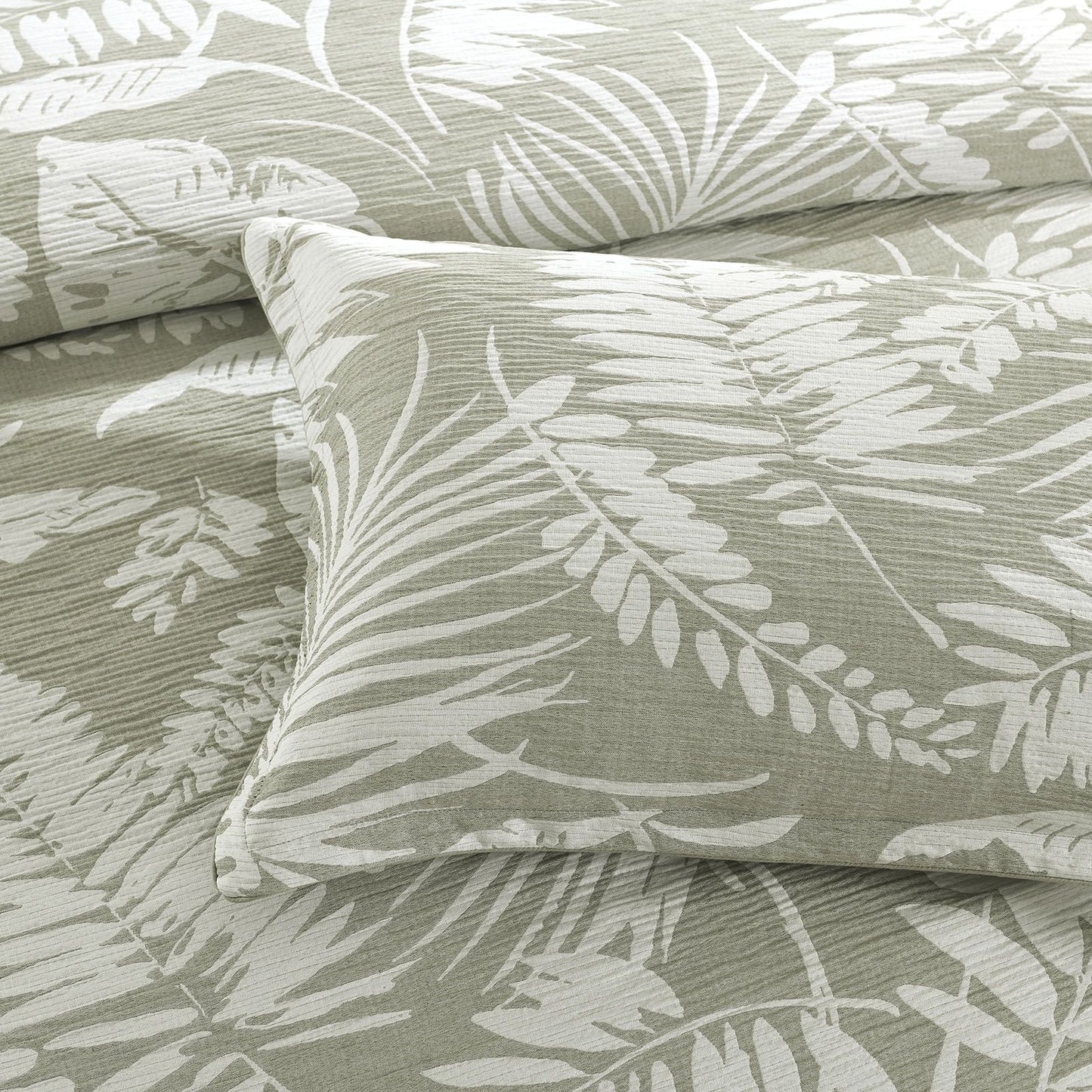 Palm Tree Jacquard Quilt Cover Set