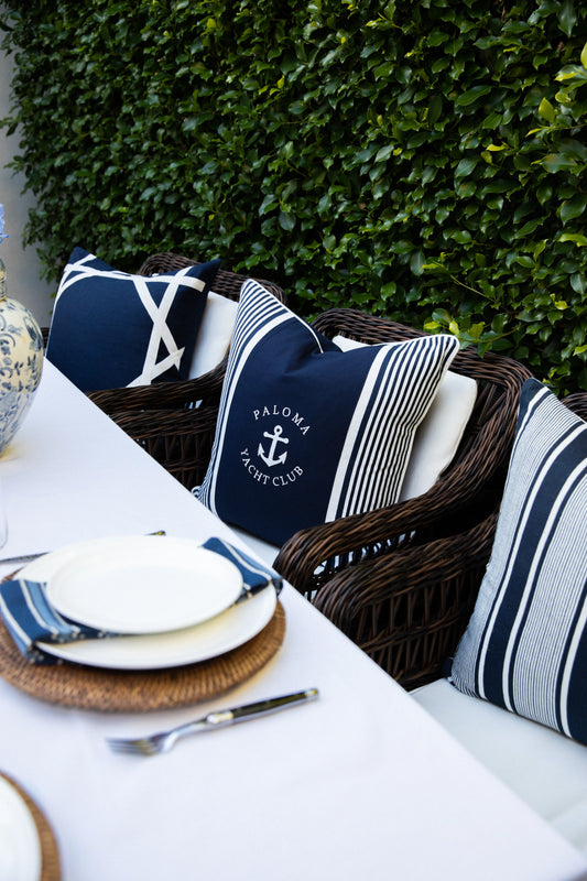 LINEN NEWPORT NAVY 55CM