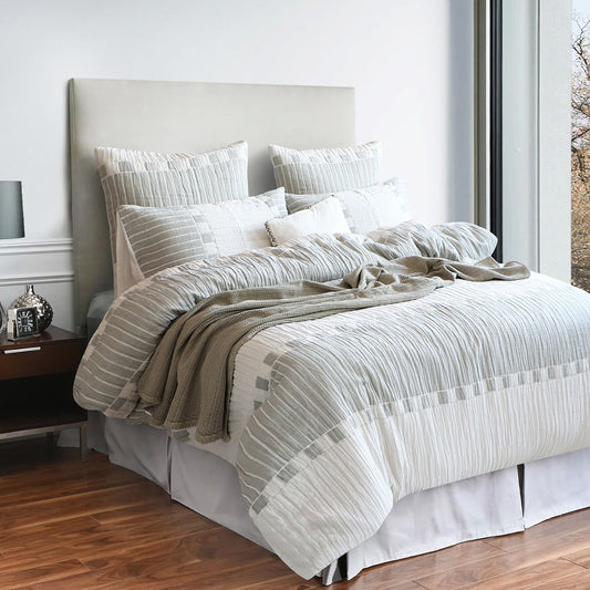 Brooks Jacquard Yarn Dye Quilt Cover Set