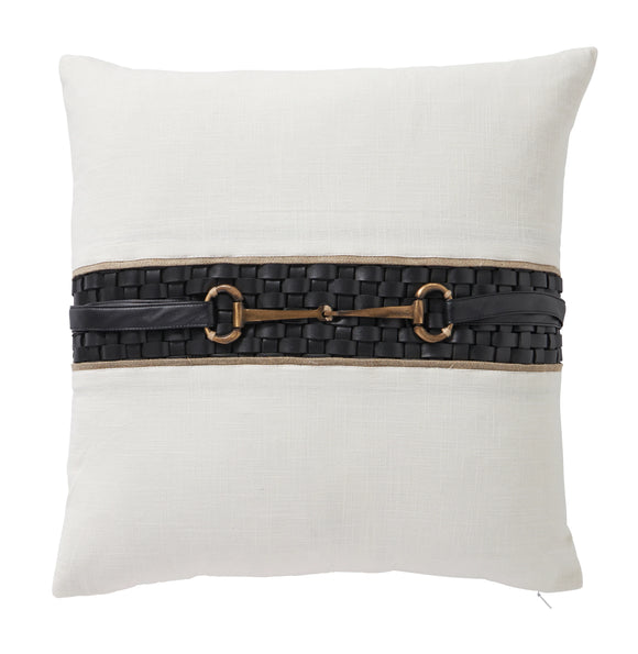EQUINE LEATHER LUXE CUSHION