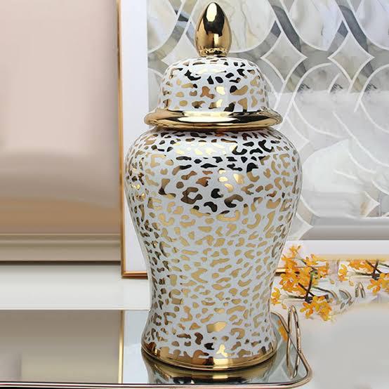 Leopard Luxe Ceramic Jar