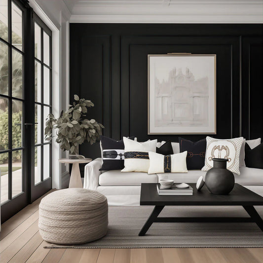 Equine Leather Luxe 50cm Cushion