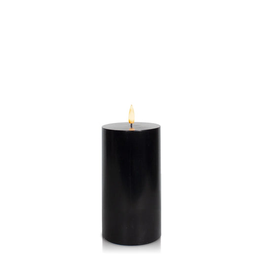 Black LED Pillar Candle