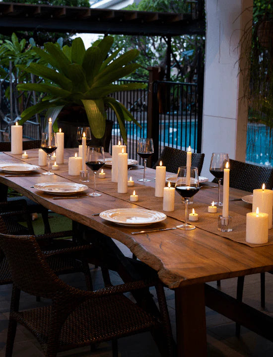 White LED Pillar Candle