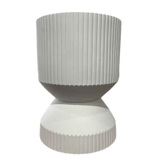 Rippled Footed Pot Planter