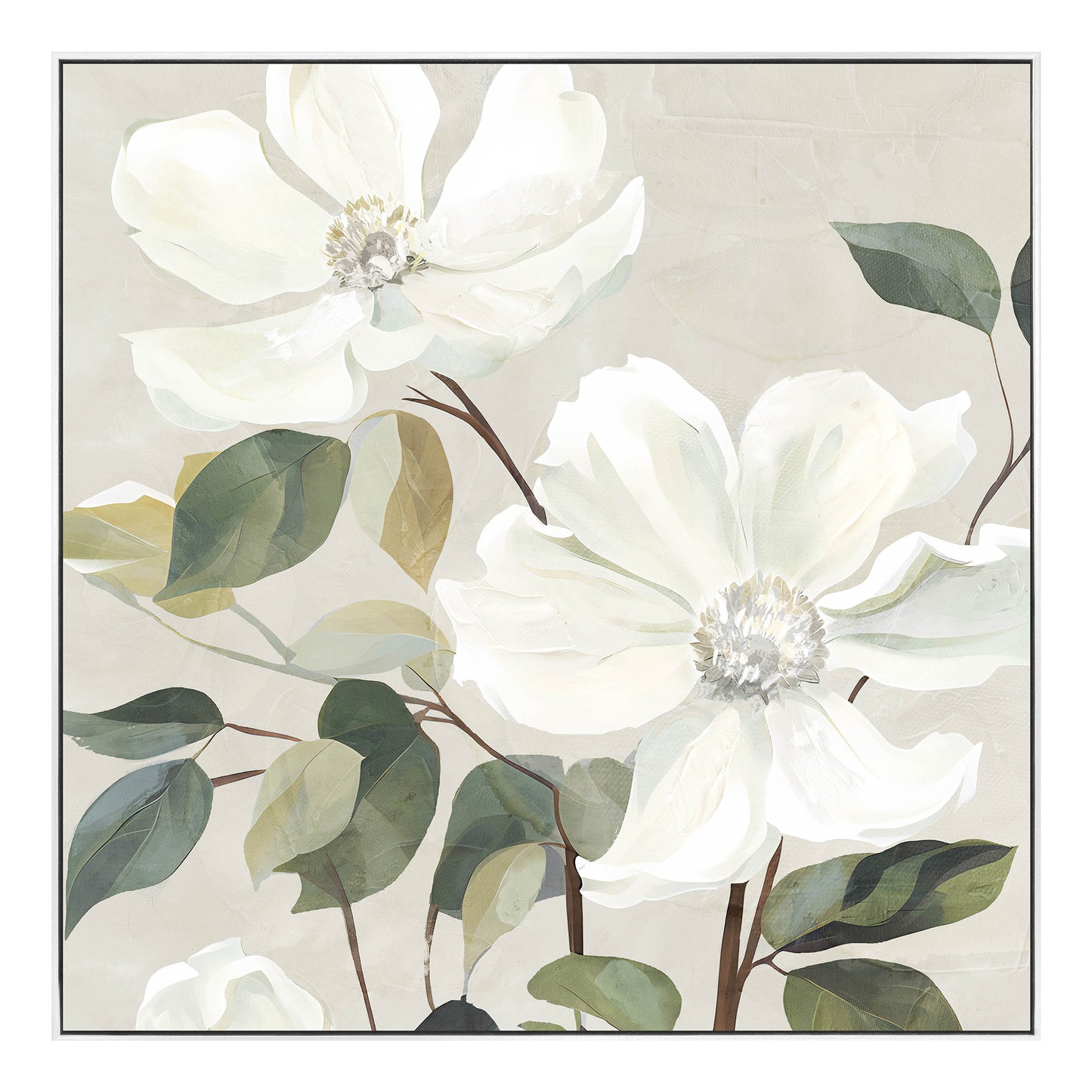 Posy Parade Framed Canvas Wall Art