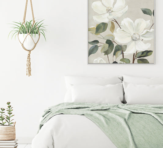 Posy Parade Framed Canvas Wall Art