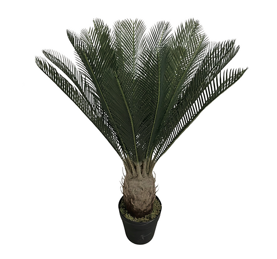 Potted Faux Cycad Plant