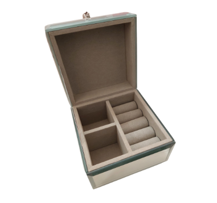 Silver Tassel Vintage Jewellery Box - Small