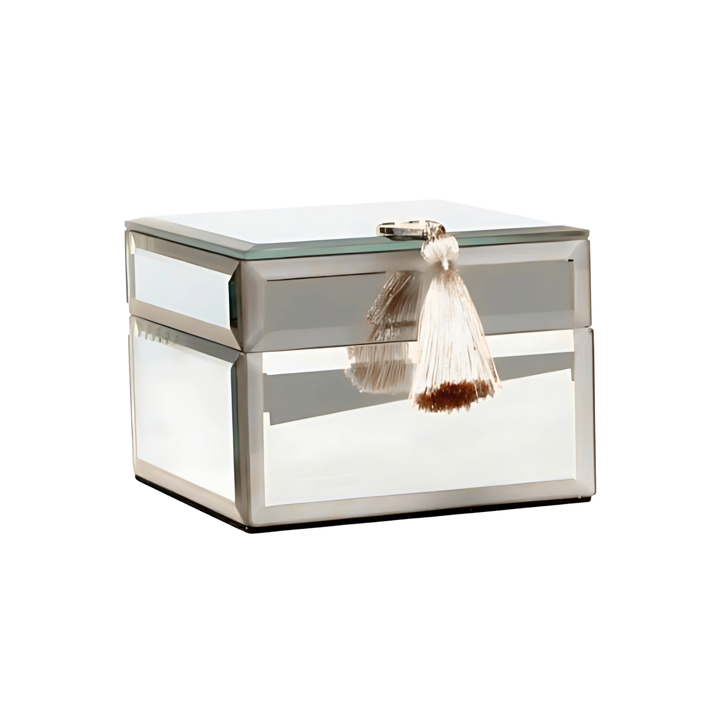Silver Tassel Vintage Jewellery Box - Small