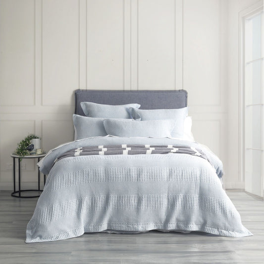 Elegance Waffle Cotton Jacquard Quilt Cover Set