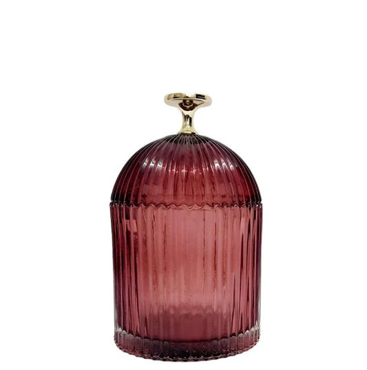 Florence Ribbed Dome Glass Jar