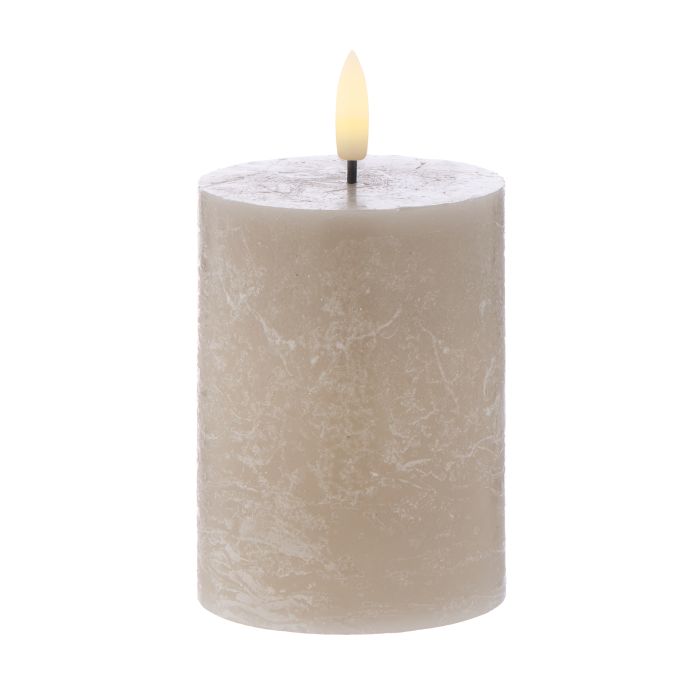 Hughe LED Flickering Pillar Candle