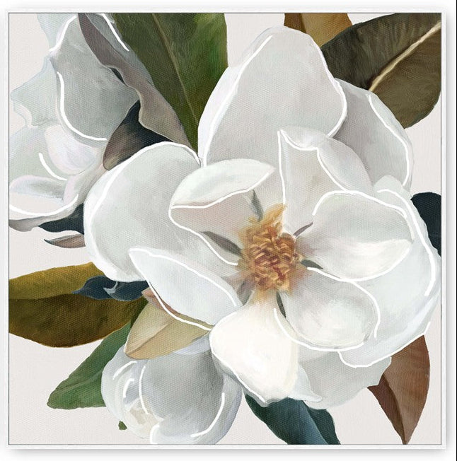 Floral Framed Canvas Wall Art