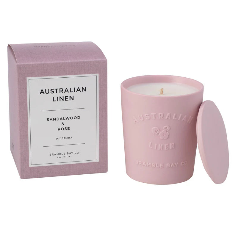 Sandalwood & Rose Ceramic Candle