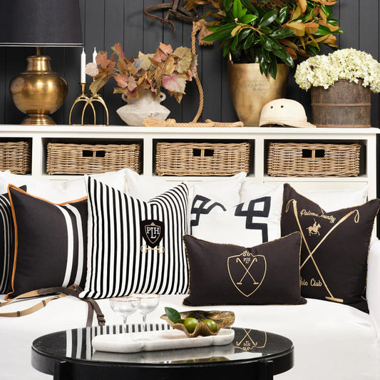 Equine Stripes 55cm Cushion