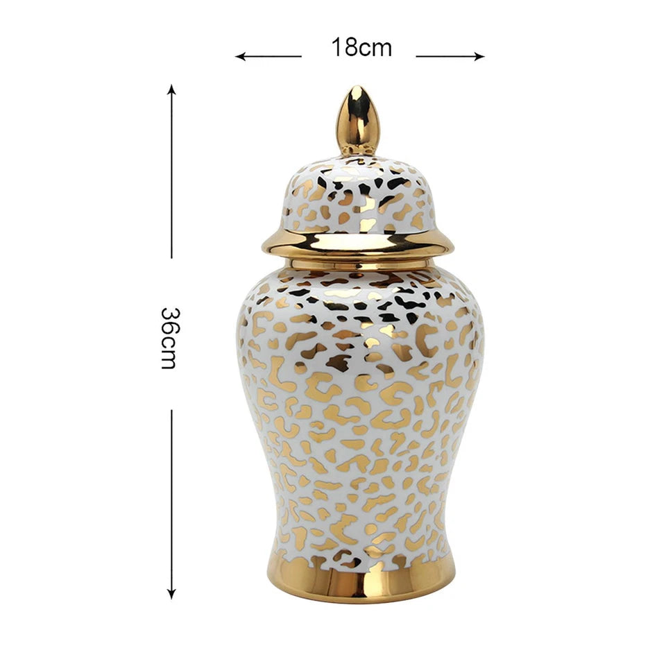 Leopard Luxe Ceramic Jar