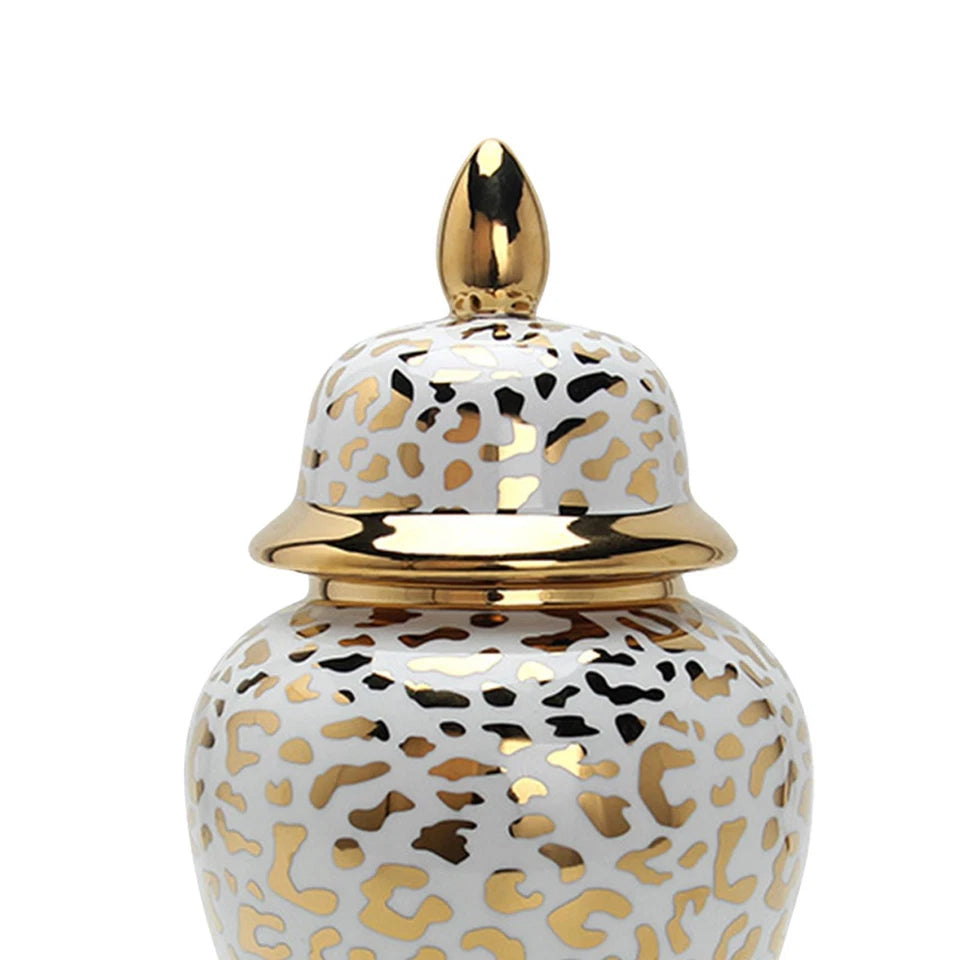 Leopard Luxe Ceramic Jar