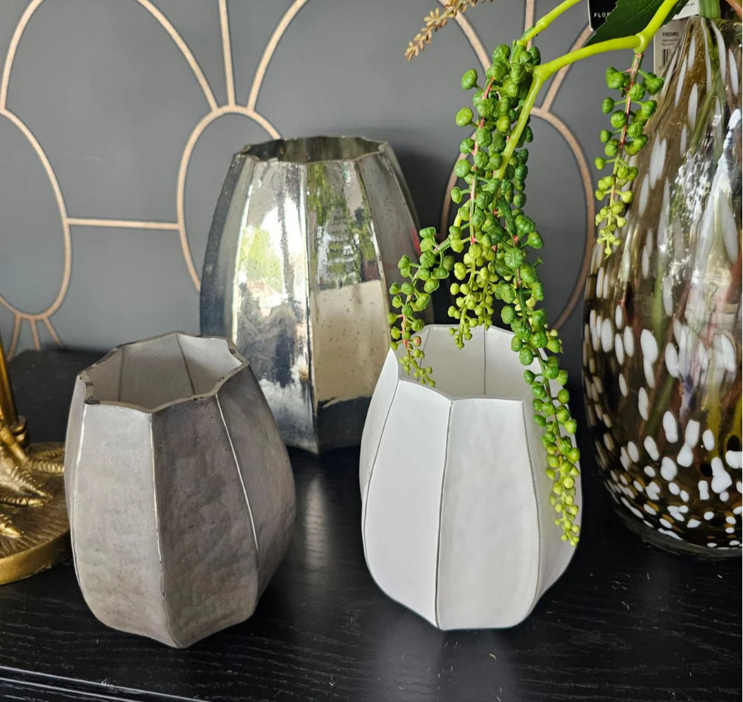 Lantern Vase Silver