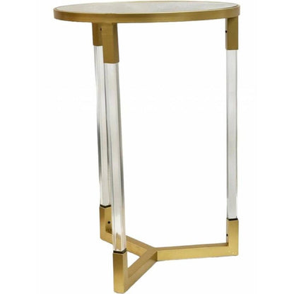 Mirage Side Table with Mirrored Top