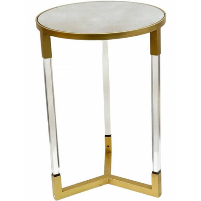 Mirage Side Table with Mirrored Top