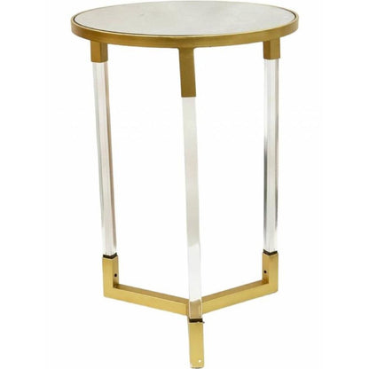 Mirage Side Table with Mirrored Top