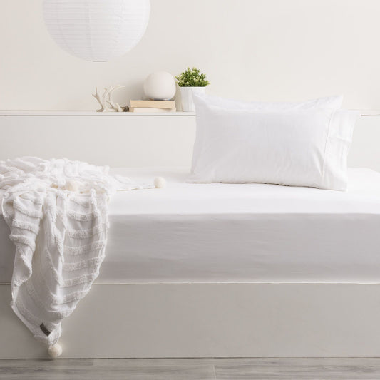 500TC Natural Bamboo Cotton Sheet Set - No Flat Sheet.