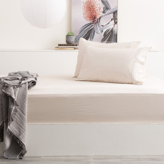 500TC Natural Bamboo Cotton Sheet Set - No Flat Sheet.