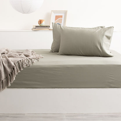 500TC Natural Bamboo Cotton Sheet Set - No Flat Sheet.