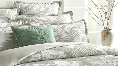 Palm Tree Jacquard Quilt Cover Set