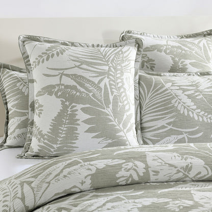 Palm Tree Jacquard Quilt Cover Set