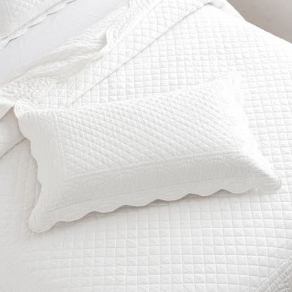 Scallop Jacquard Coverlet Set