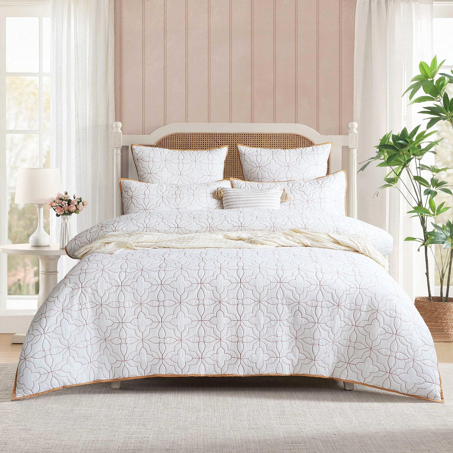 Solaris Cotton Quilted Quilt Cover Set