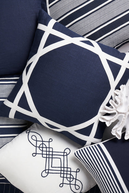 LINEN NEWPORT NAVY 55CM