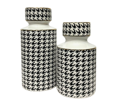 Houndstooth Vase