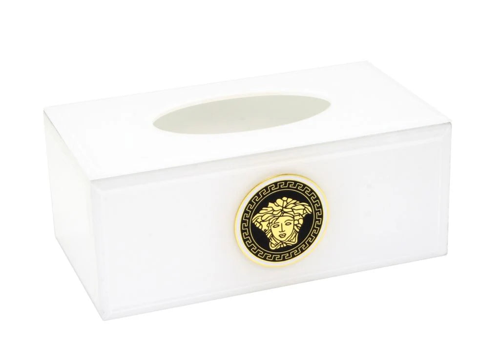 Medusa White Tissue Box Cover