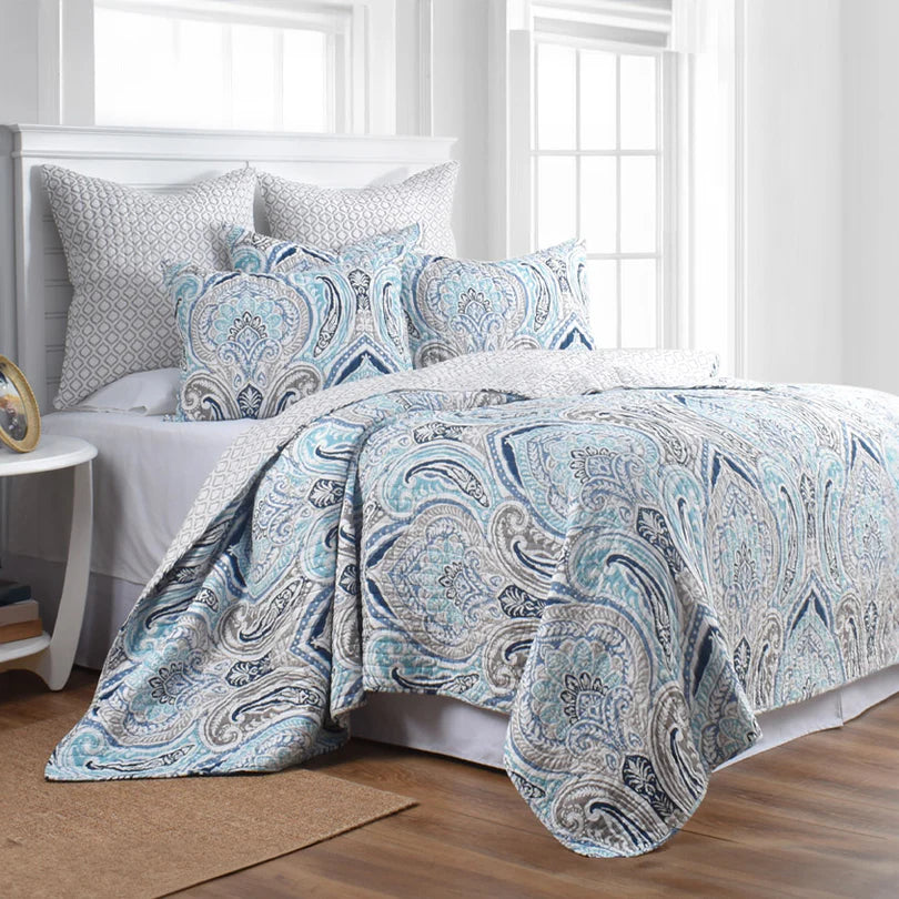 Blue Reflections Coverlet Set