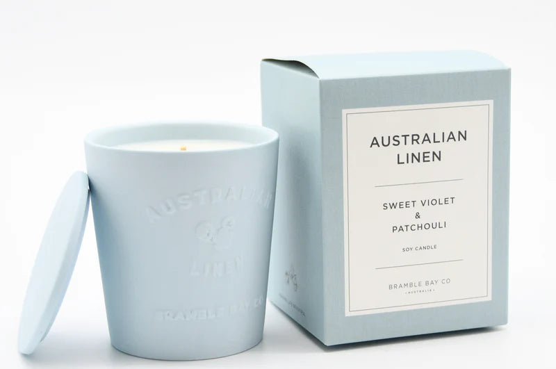Sweet Violet & Patchouli Ceramic Candle