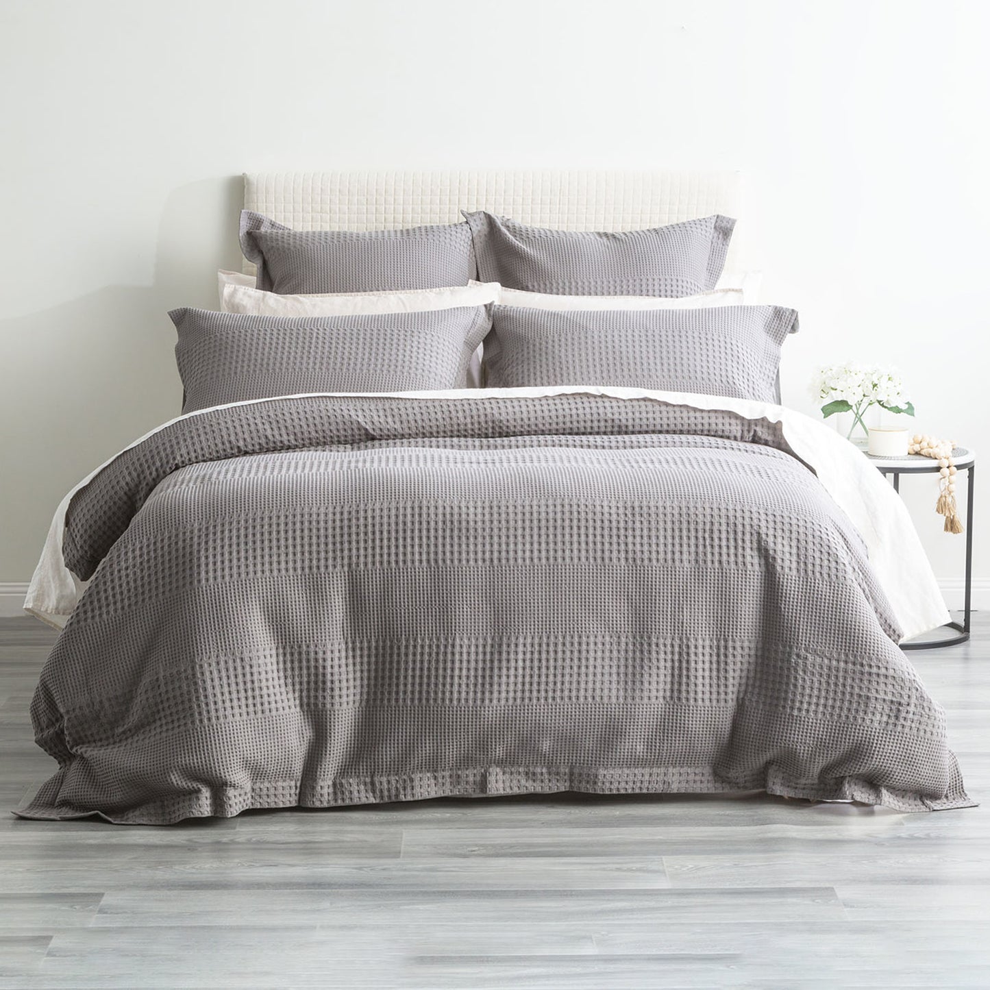 Elegance Waffle Cotton Jacquard Quilt Cover Set