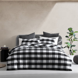 HOGAN SLATE QUILT COVER SET