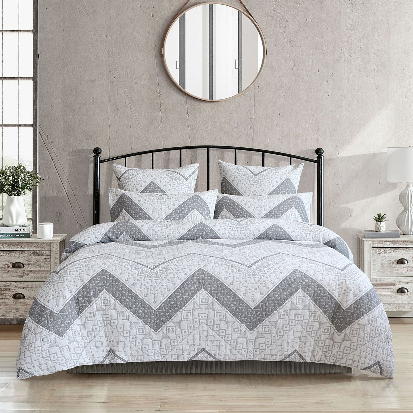 Indie Jacquard Yarn Dye Quilt Cover Set