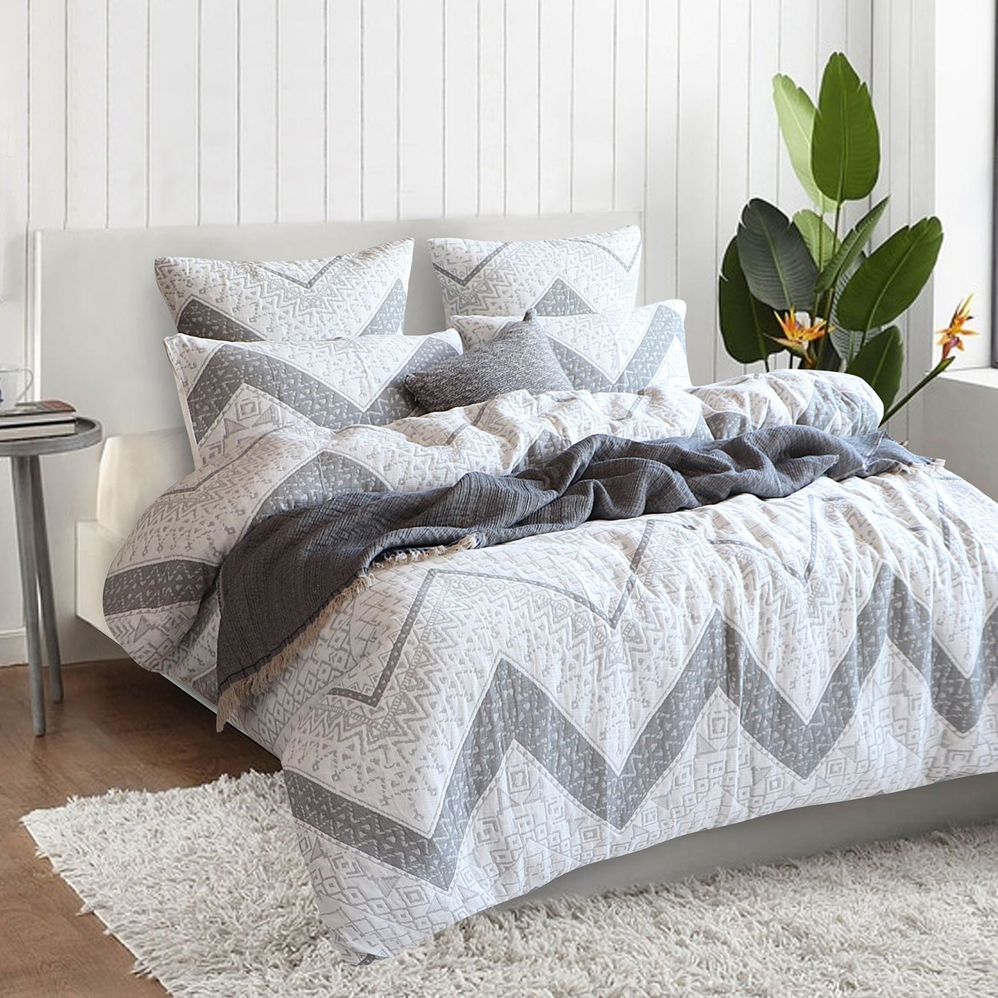 Indie Jacquard Yarn Dye Quilt Cover Set