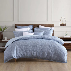 LEONI BLUE QUILT COVER SET