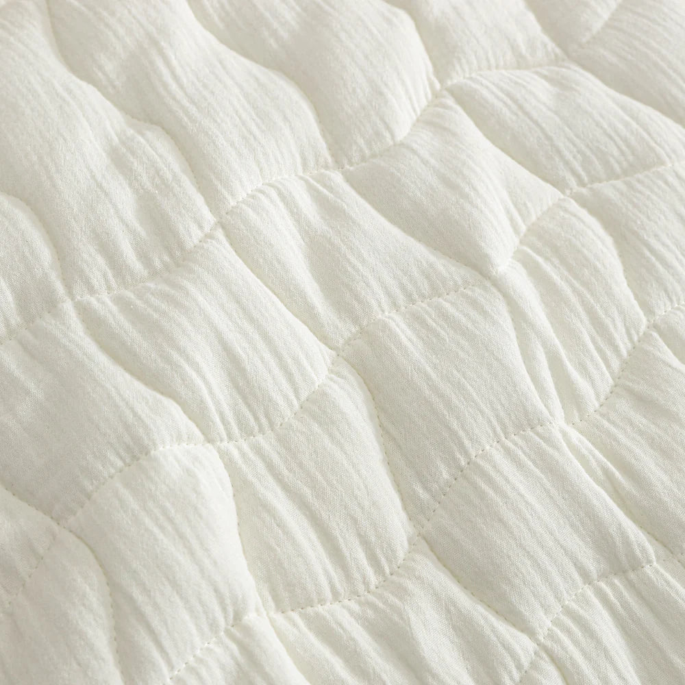 Cascade Ivory Coverlet Set