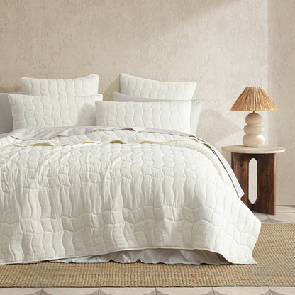Cascade Ivory Coverlet Set