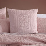 L & MASON PLATINUM FLOURISH ROSE QUILT COVER SET