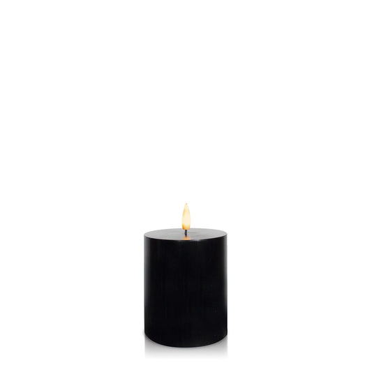 Black LED Pillar Candle